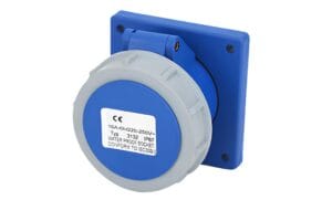 Ổ cắm công nghiệp gắn âm 16A 1 pha 3 chấu chống nước