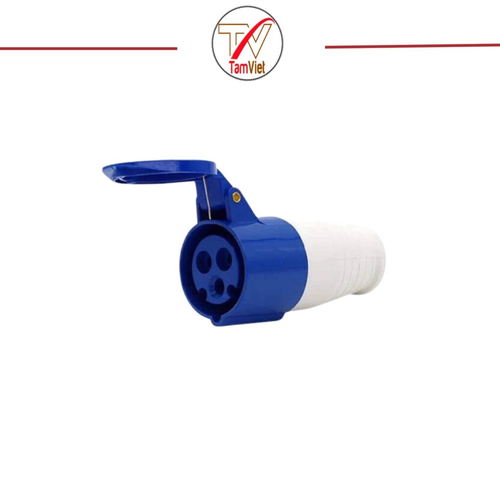 Ổ cắm công nghiệp 1 pha 16A 3 chấu di động