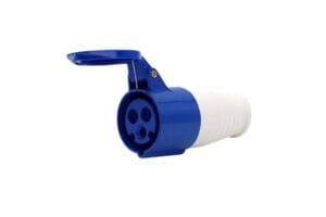 Ổ cắm công nghiệp 1 pha 32A 3 chấu di động
