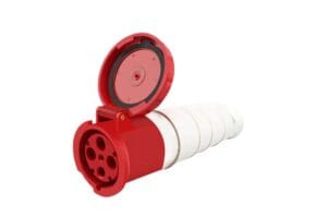 Ổ cắm công nghiệp 3 pha 125A 4 chấu di động