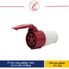 Ổ cắm công nghiệp 3 pha 16A 5 chấu di động