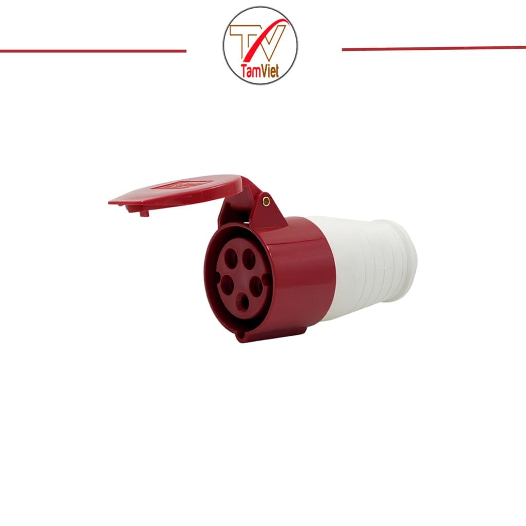 Ổ cắm công nghiệp 3 pha 16A 5 chấu di động