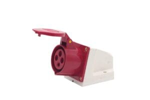 Ổ cắm công nghiệp gắn tường 3 pha 32A 4 chấu