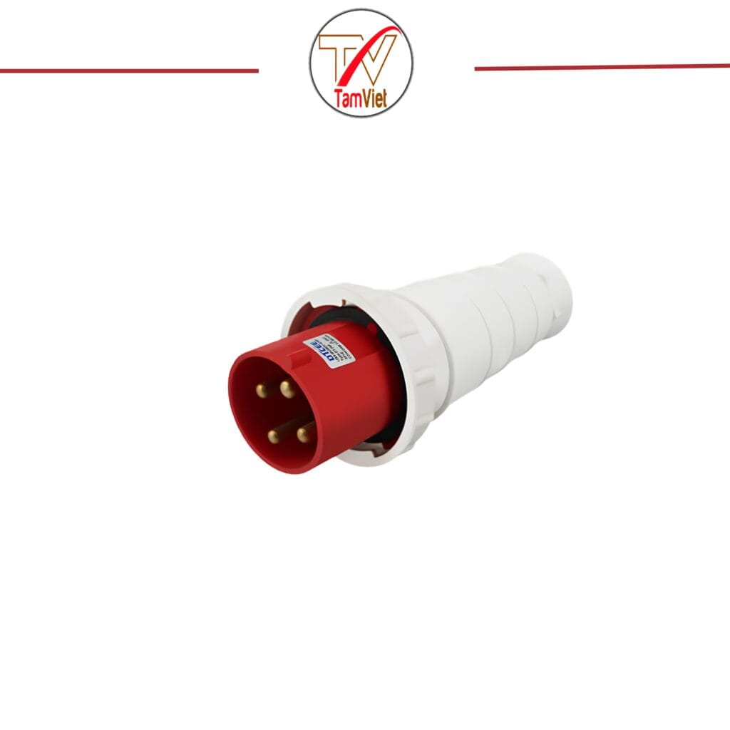 Phích cắm công nghiệp 3 pha 125A 4 chấu IP67