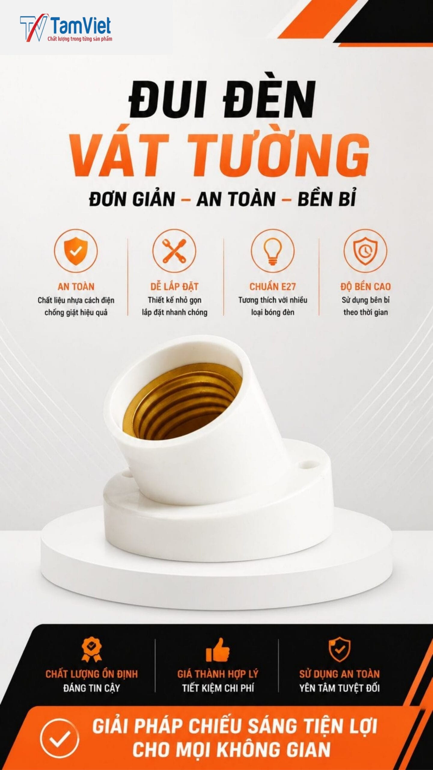 Đuôi Đèn Vát Tường