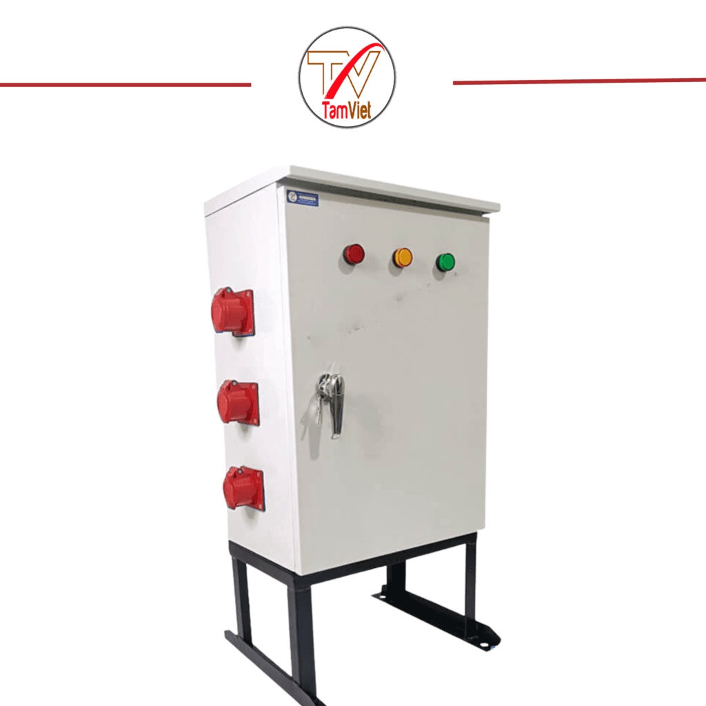 Tủ điện ổ cắm công nghiệp 3 pha cấp nguồn thi công